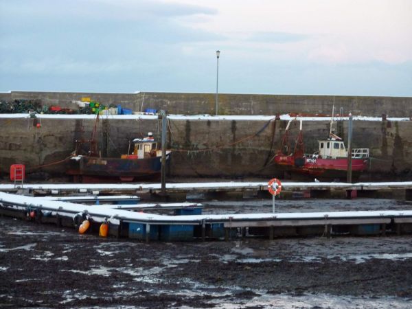 Boats at Balintore Harbour  Easter Ross