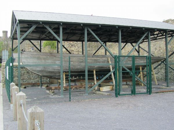 Nobby being restored on Conwy Quay