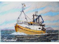RADIANT MORN FR.141 A rare commission these days and a welcome one RADIANT MORN FR.141 , for John McPhee Campbeltown, Thanks John for asking me to draw your boat
